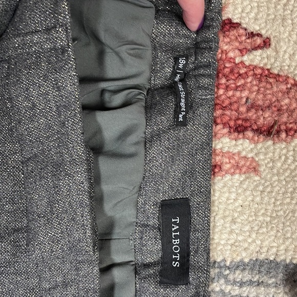 Grey silver and gold wool pants. - Picture 2 of 3